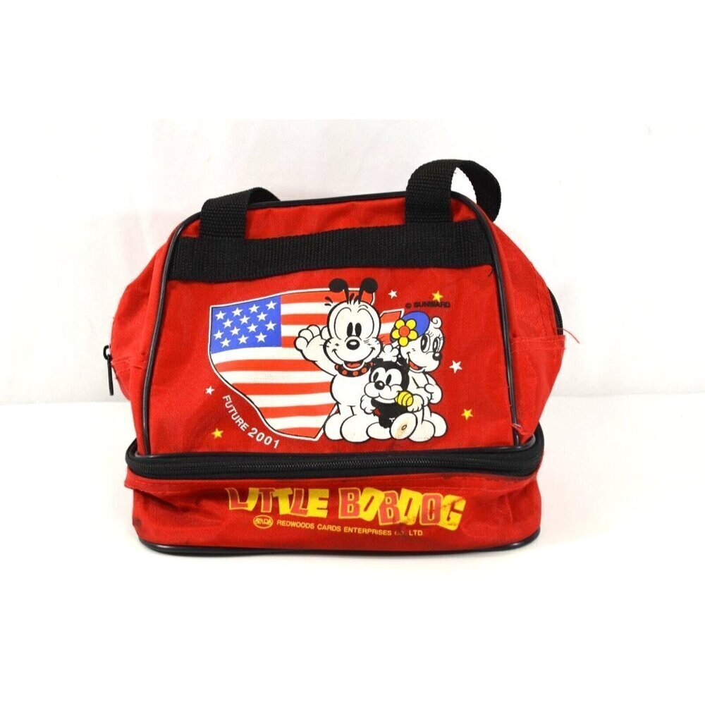 Little Bobdog Lunch Bag w/ Ice Pouch Redwoods Cards Future 2001 Sunward Red
